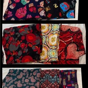 LuLaRoe Leggings Set of 9 - Tall & Curvy